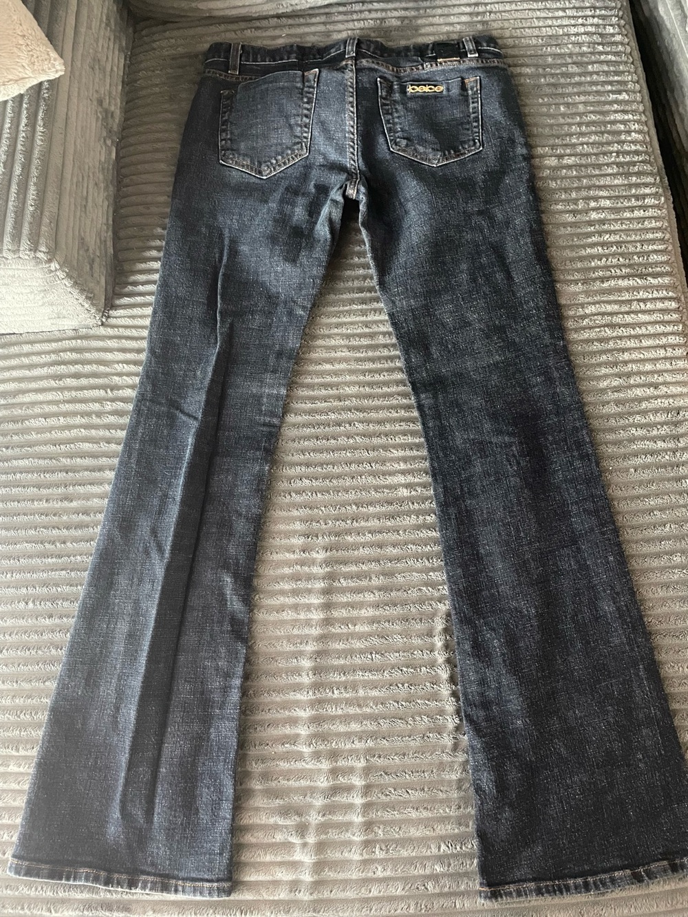 Bebe Carmen Bootcut Jeans Size 31 premium denim VGUC Inseam 32" Y2K